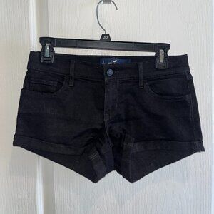 Hollister Low Rise Denim Short Shorts Black Size 1 W25